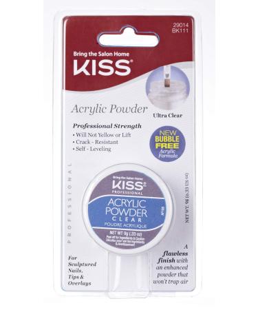 Kiss Acrylic Powder Clear 0.33 Ounce (10ml)