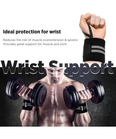 IPOW 2 Wrist Band for Joint Support - Adjustable & Breathable Wrist Support for Sports Fitness Bodybuilding - Available in Black Red Orange Gray - Buy Online on GoSupps.com