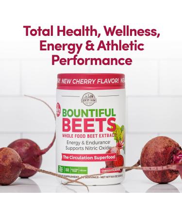 COUNTRY FARMS Bountiful Beets Powder Wholefood Beet Extract Superfood Natural Nitric Oxide Booster Helps Support Healthy Circulation and Promote Energy Natural Pump Cherry Flavor 60 Servings - Buy Online on GoSupps.com