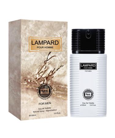 Hybrid & Company Lampard Pour Homme For Men Eau De Toilette Vaporisateur Natural Spray 3.4 Fl Oz LAMPARD POUR HOMME 3.4 Fl Oz (Pack of 1)