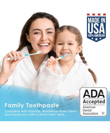 AloeSense Fluoride Toothpaste - Pack of 2 - Mint - 5 Oz. - Buy Online on GoSupps.com
