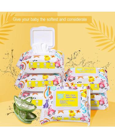 Baby Wipes - HAPPY BUM Saline Baby Wipes  Hypoallergenic  Unscented  180 Count (6 Packs of 30 Wipes) Saline Nose and Face Wipes - Buy Online on GoSupps.com