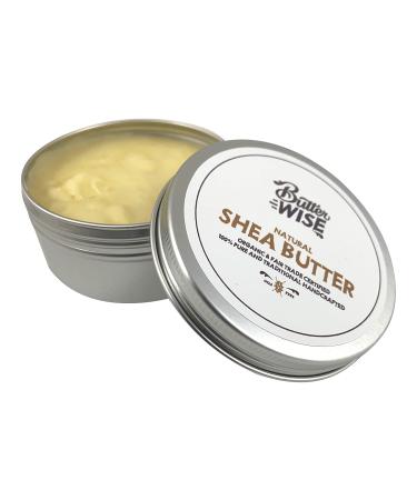 Butterwise Unaffected Shea Butter 125g Organic & Fair Trade - No. 1 Natural Cosmetics for Dry Skin - Cold-Pressed Vegan from Ghana - Shop Fairtrade Africa - Buy Online on GoSupps.com