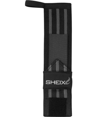 SHEIX Weightlifting Wrist Wraps for Men & Women - 18 Support Straps for Deadlift, Bench Press, Crossfit & Powerlifting - Grey - Buy Online on GoSupps.com