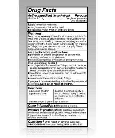 Amazon Basic Care Honey Lemon Cough Drops 160ct - Soothing Relief (Formerly SoundHealth) - Buy Online on GoSupps.com