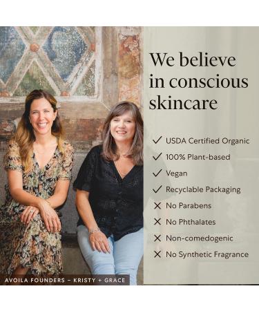 AVOILA Organic Face Oil Moisturizer - Vegan Hydration for Dry Aging Sensitive & Acne-Prone Skin with Rosehip Sea Buckthorn Vitamin E Grapeseed & Avocado Oils | Gua Sha Essential - Buy Online on GoSupps.com