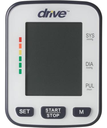 Drive Medical Deluxe Automatic Blood Pressure Monitor - White Wrist | Accurate Readings - Buy Online on GoSupps.com