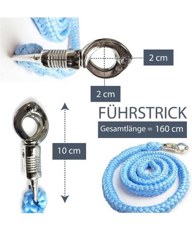 Lead Rope with Panic Hook for Horses Ponies & Donkeys | Stylish Tie Rope | 1.60m Length (Brown) - International Shipping - Buy Online on GoSupps.com