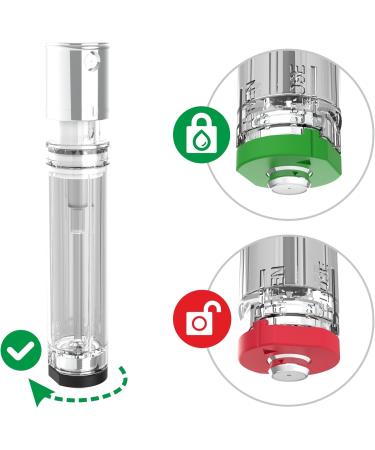 PortaScent Easy Refill Travel Perfume Atomiser Spray Bottle with Leak Proof Lock Pink - Buy Online on GoSupps.com