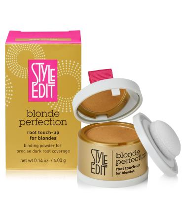 Root Touch Up Powder for Dark Blonde Hair by Style Edit | Temporary Hair Color for Dark Roots and Highlights | Root Concealer for Grays  Thinning Hair and Hairline | Mineral Infused Powder | 0.13 oz. Dark Blonde 1 Pack