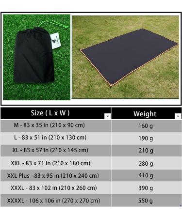 GEERTOP Ultralight Waterproof Tent Footprint | Outdoor Camping Ground Cloth | 4'3 x 6'11 | Hiking Backpacking Tarp - Buy Online on GoSupps.com