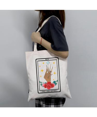 LEVLO Eye Lash Marketing Gift XLV | Reusable Tarot Beauty Tote Bag for Women - Perfect for BFF & Lash Artists - Buy Online on GoSupps.com