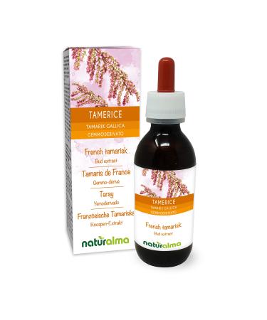 Tamaris de France (Tamarix gallica) Gemmo-derived without alcohol based on fresh buds Naturalma - Liquid extract drops 120 ml - Food supplement - Vegan or vegan