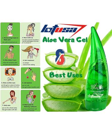 99% Purity Aloe Vera Gel for Face Body and Hair & Soothing Moisture After-Sun Aftershave Dry Skin (250ml) 250 ml (Pack of 1) - Buy Online on GoSupps.com