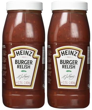 Heinz Burger Relish - 2 x 2.15L Burger Sauce - Ideal for eCommerce & International Shipping - Buy Online on GoSupps.com