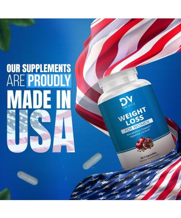 Dr Vitz Weight Loss Pills for Women Fat Burner & Appetite Suppressant Metabolism Booster with Chromium Green Tea & Guarana 30 Capsules Caffeine Anhydrous for Energy Support - Buy Online on GoSupps.com