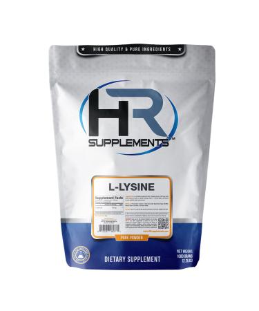 L-Lysine Powder - Antioxidant Properties & Immune System Support - 1 Kilogram - HR Supplements