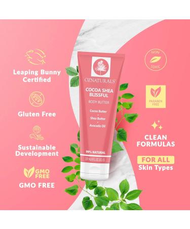  OZNaturals OZNaturals Moisturizer Stretch Marks Remover Cream/Hand Lotion with Butter Shea/Cocoa/Avocado Oil 8 fl. oz 236ml - Buy Online on GoSupps.com