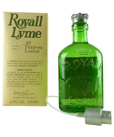Royall Lyme By Royall Fragrances 4 oz All Purpose Lotion / Cologne for Men