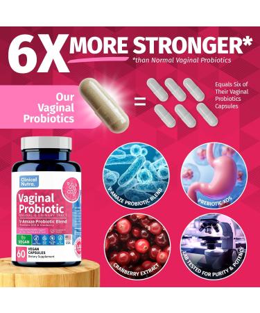 Vaginal Probiotics for Women - pH Balance & Odor Control with Prebiotics & Lactobacillus - 60 Capsules for Healthy Vaginal Flora - Buy Online on GoSupps.com