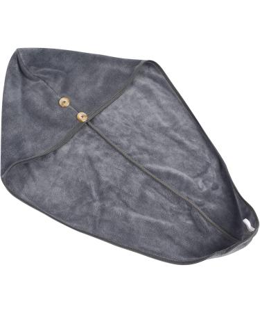 Kinhwa Microfiber Turban Towel - Quick Dry Hair Towel (3 Pack) | Soft & Suitable for All Hair Types - 25cm x 65cm - Gray - Buy Online on GoSupps.com