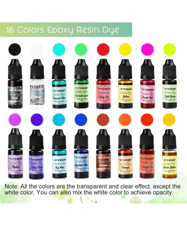 LET'S RESIN 16 Color Liquid Epoxy Resin Pigment - Concentrated Dye for Resin Art and Jewelry Making (0.35oz Each) - Buy Online on GoSupps.com