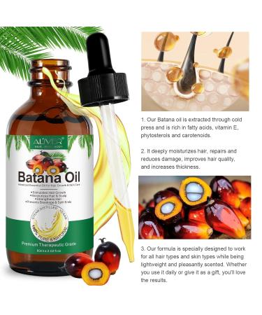 Batana Oil for Hair 60ml | Organic Hair Growth & Hydration | Repair Dry Damaged Hair | Face & Body Care Oil - Buy Online on GoSupps.com