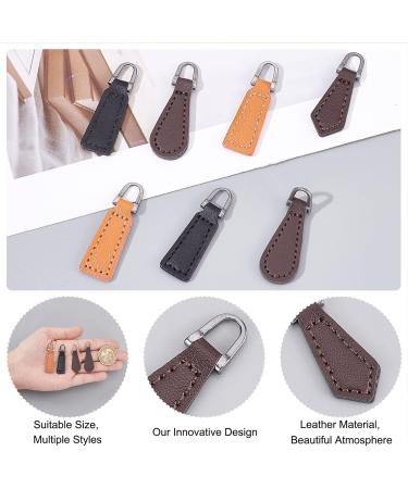 Pandahall 20 Pcs Leather Zipper Pulls - 4 Styles for Jackets Luggage Handbags & Repair - Buy Online on GoSupps.com