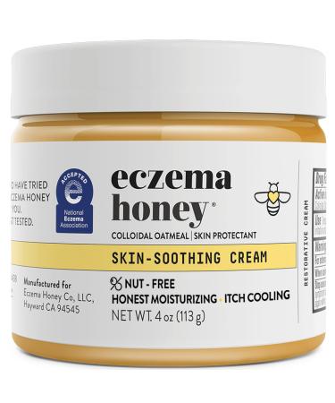 ECZEMA HONEY Nut-Free Original Skin-Soothing Cream - Organic Hand & Body Eczema Relief - Natural Honey Lotion for Dry, Itchy, & Irritable Skin (4 Oz)