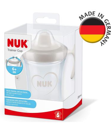 NUK Trainer Cup Sippy Cup 230ml | Leak-Proof Soft Drinking Spout | BPA-Free | 6+ Months | Hearts Design - Buy Online on GoSupps.com