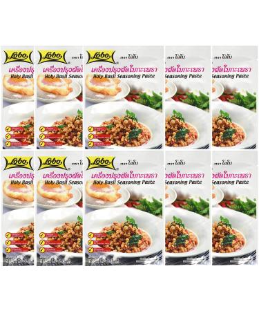 Lobo Thai Holy Basil Seasoning Paste 50g. (Pack of 10)