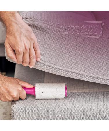 Metkix Lint Rollers - 400 Sheets, Ultra Sticky Pet Hair Remover for Furniture and Clothes, 2 Rollers with Protective Cover - Cat and Dog Fur Lint Brush - Buy Online on GoSupps.com