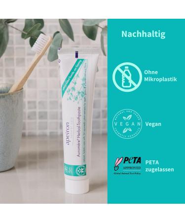 Apeiron Aurom re Herbal Toothpaste 75 ml - Natural Ayurvedic Formula for Whiter Teeth & Fresh Breath - Buy Online Worldwide - Buy Online on GoSupps.com