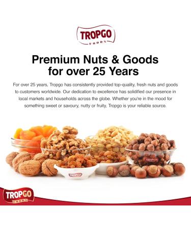 Tropgo Raw Hazelnuts - 500g - Packed Fresh Large Hazelnut - Premium Quality Nuts for a Healthy Heart High in Fibre & Minerals - Perfect for Snacking - Buy Online on GoSupps.com