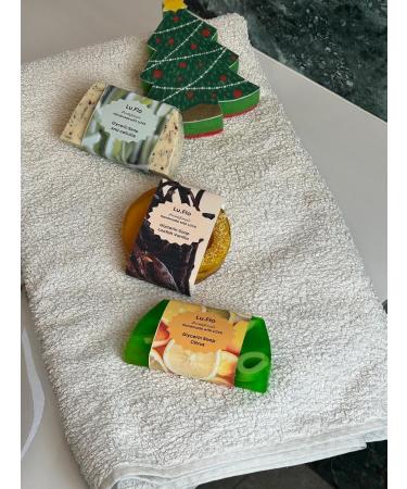  Lu.Flo Lu.Flo Gift Set Handmade Soap 3x100g Various Fragrances Vanilla Citrus Grapefruit & Lemongrass Gentle Body Scrub Original & Useful Women's Gift - Buy Online on GoSupps.com