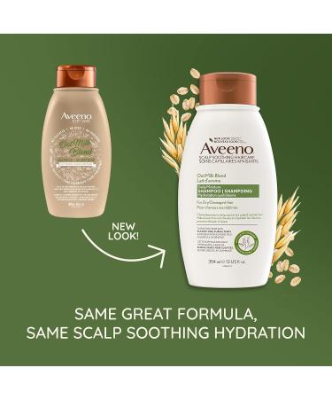 Aveeno Scalp Soothing Oat Milk Blend Shampoo - 12 Fl Oz | Nourishing & Hydrating Hair Care for All Hair Types - Buy Online on GoSupps.com