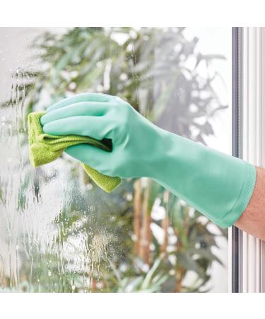 Spontex Daily Care Household Gloves | 100% FSC-Certified Latex | Recycled Cotton Lining | Size M (7-7.5) | Ideal for Plaster & Care Work - Buy Internationally! - Buy Online on GoSupps.com