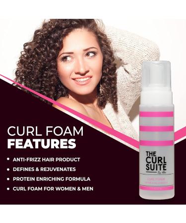 Hydrating Curl Foam (7 Oz.) Anti-Frizz Formula for Women & Men with Frizzy Wavy Hair Volumizing & Frizz Control Hair Mousse for Curly Hair - Buy Online on GoSupps.com