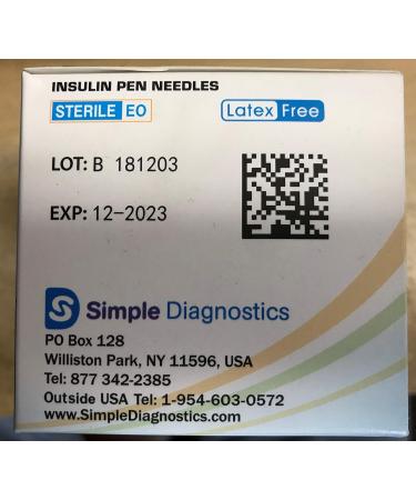 Clever Choice Comfort EZ Insulin Pen Needles 31G 6mm (1/4 Inch) - 100 Count - Buy Online on GoSupps.com