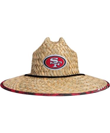 San Francisco 49ers Floral Lifeguard Beach Straw Sun Hat - FOCO Men's NFL Team Logo - One Size - Buy Online on GoSupps.com