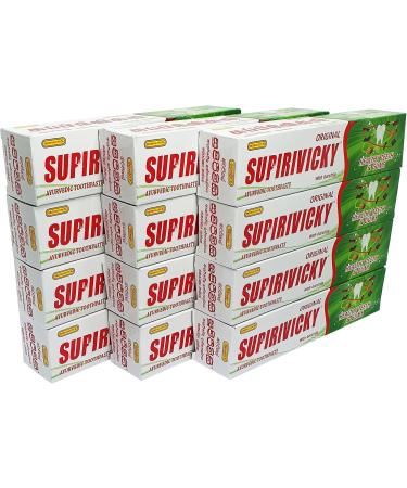Siddhalepa Supirivicky Ayurvedic Toothpaste 110g - Pack of 12 | Buy Internationally for Healthy Teeth - Buy Online on GoSupps.com