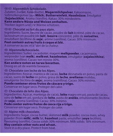  Milka Milka Naps - Milk Chocolate Squares - Practical Format - Display of 355 Units (4.5g) - Buy Online on GoSupps.com