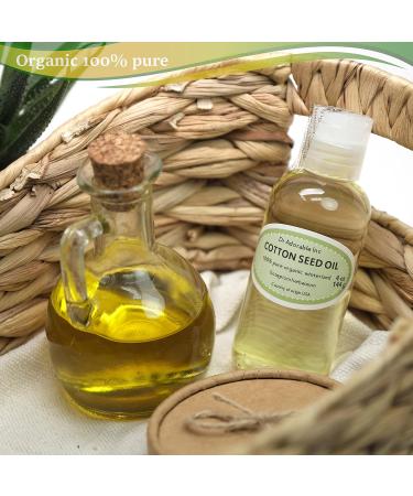 Dr Adorable Cottonseed Oil 4 oz - 100% Pure Organic Cold Pressed - Winterized - International Shipping Available - Buy Online on GoSupps.com