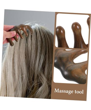 Sandalwood Comb & Gua Sha Massage Tool | Hapinary Hair Care - Scalp Massager & Chinese Wood Combs - Buy Online on GoSupps.com
