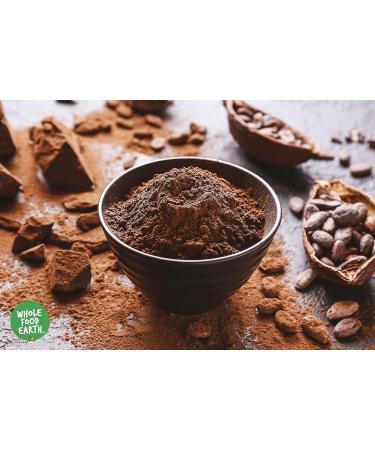Wholefood Earth Organic Alkalised Cocoa Powder 1kg Vegan | High Fibre | High Protein | Certified Organic - Buy Online on GoSupps.com