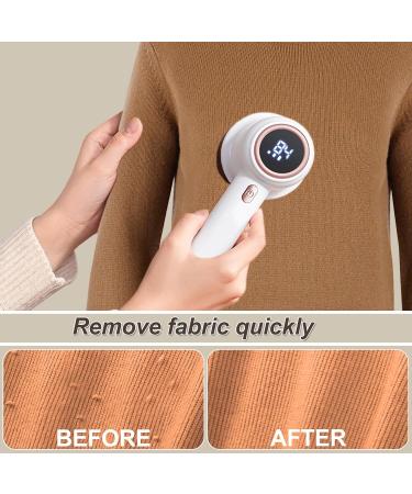 Rechargeable Fabric Shaver & Lint Remover | Cordless Electric Sweater Lint Shaver with 6-Leaf Stainless Steel Blades for Clothes & Furniture - Buy Online on GoSupps.com