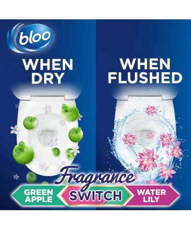 Bloo Fragrance Switch Lily & Apple Premium Toilet Rim Block 50g - Floral Apple & Water Lily - Buy Online on GoSupps.com