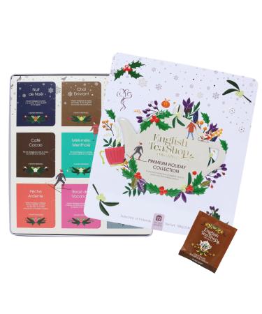 English Tea Shop Coffret Holiday Mauve de th s et infusions de No l biologiques Bo te en m tal de 72 sachets - 9 m langes festifs Cadeau th offrir Cannelle