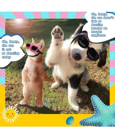Shop Stylish Pink Dog Sunglasses | UV Protection for Small Dogs & Pets | Adjustable Pet Eyewear - Buy Online on GoSupps.com
