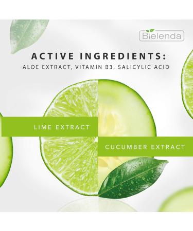 Bielenda Cucumber & Lime Mattifying Moisturizer Cream for Mixed & Oily Skin 1.7 oz | International Shipping Available - Buy Online on GoSupps.com